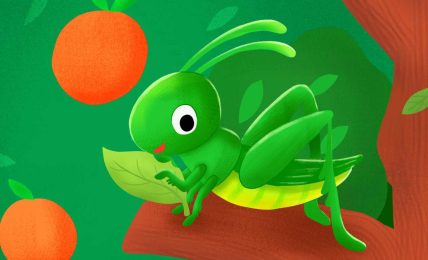 Bedtime stories A Grasshopper in my Bedroom short stories for kids header