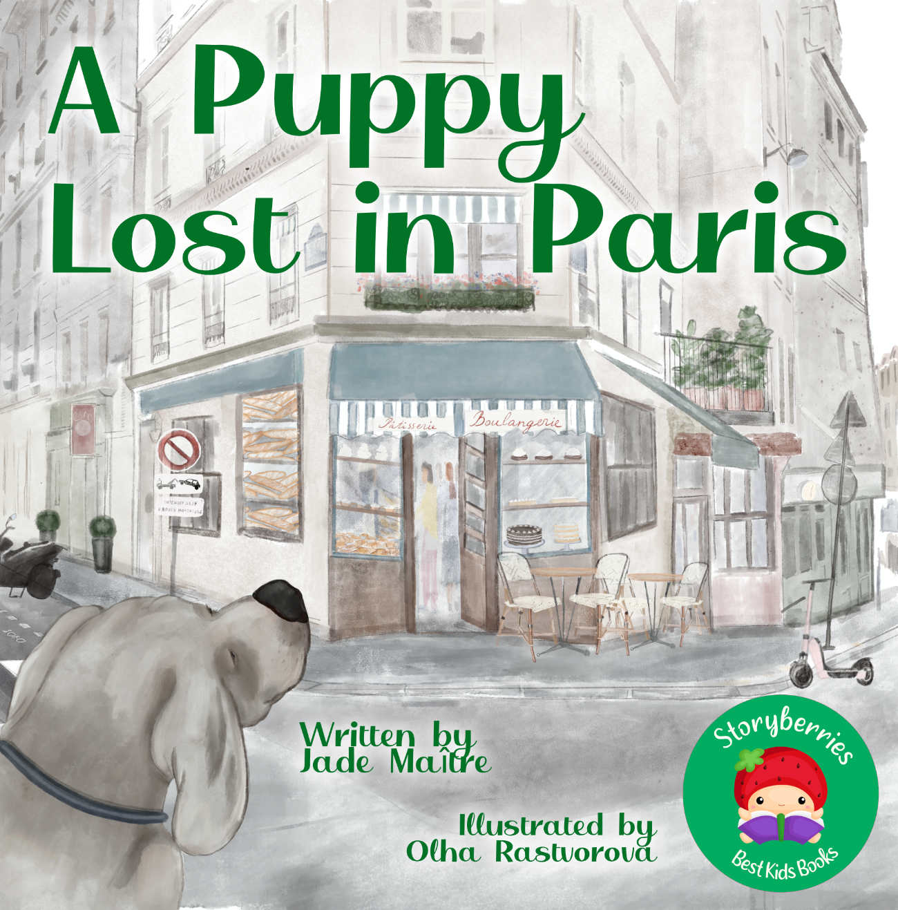 Bedtime stories A Puppy Lost in Paris cover short stories for kids