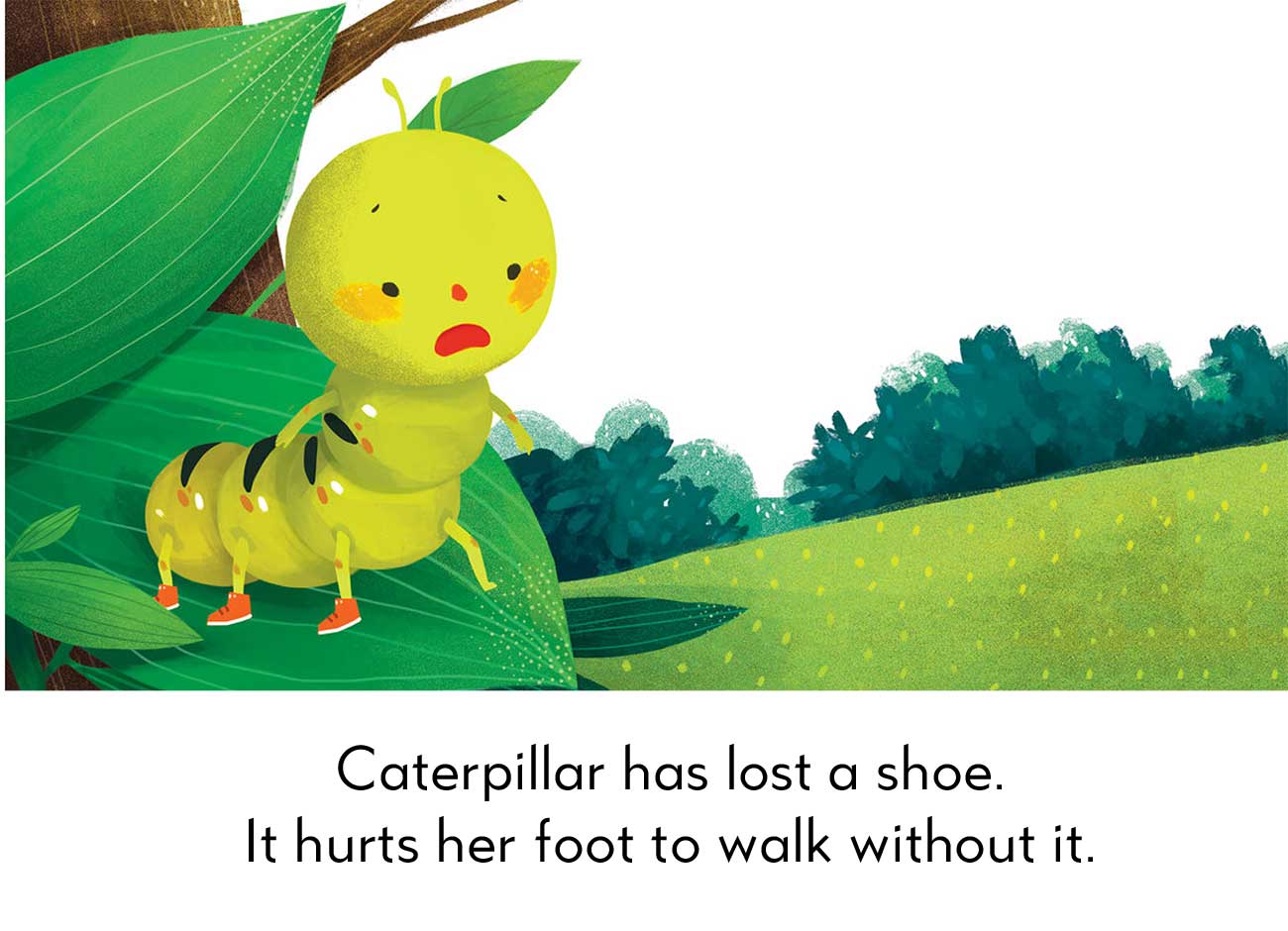 bedtime stories caterpillar looks for a shoe kids tales page 1