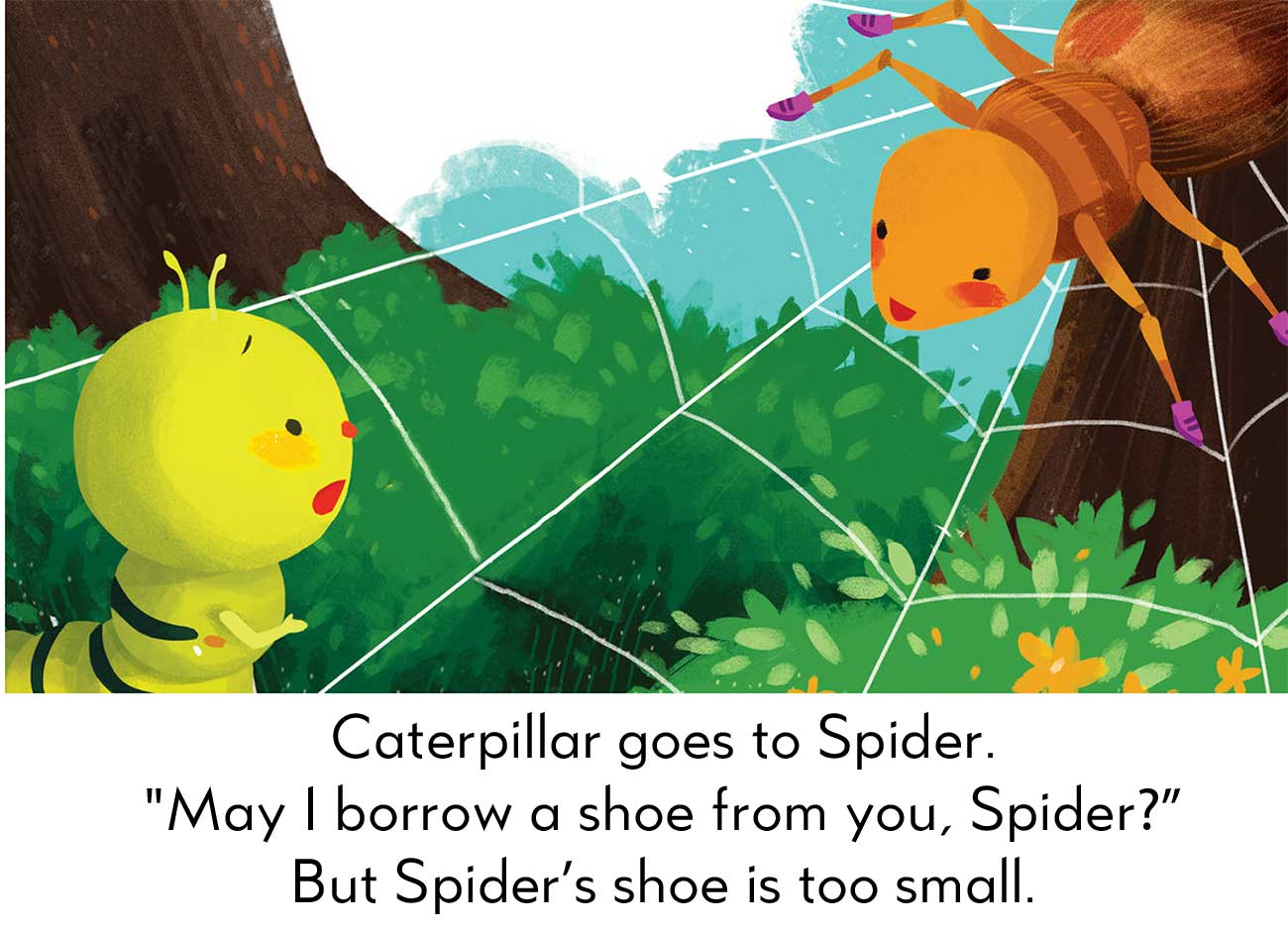 bedtime stories caterpillar looks for a shoe kids tales page 2