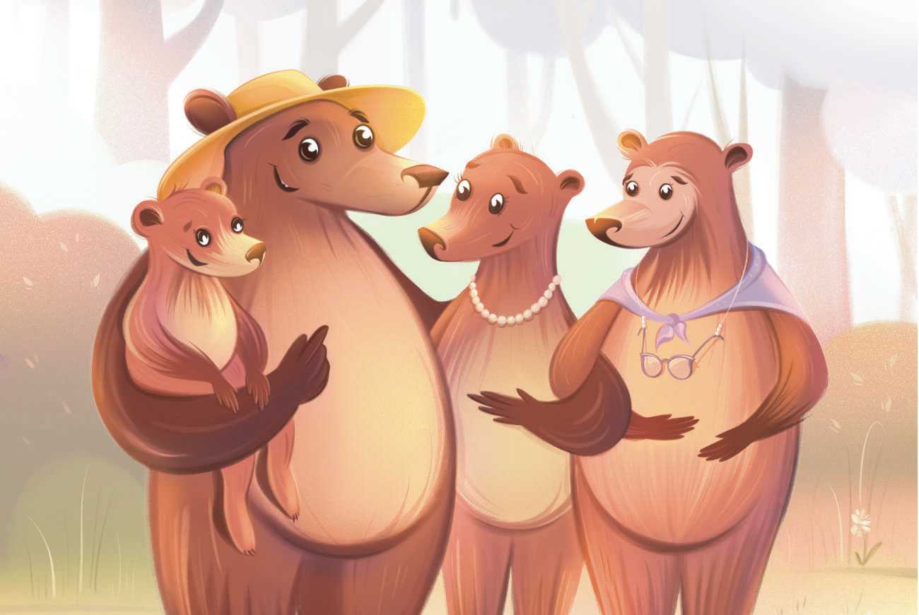 Bedtime stories Goldilocks and the Four Bears fairy tales for kids header