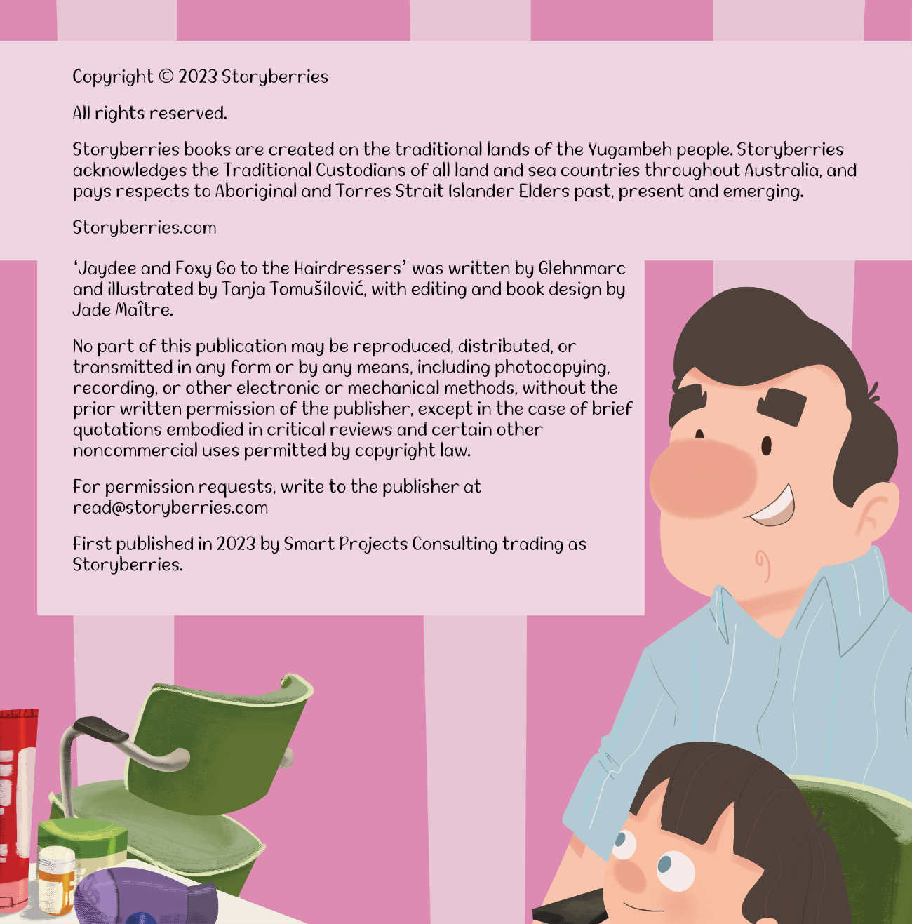 Bedtime stories Jaydee and Foxy Go to the Hairdressers short stories for kids page 2