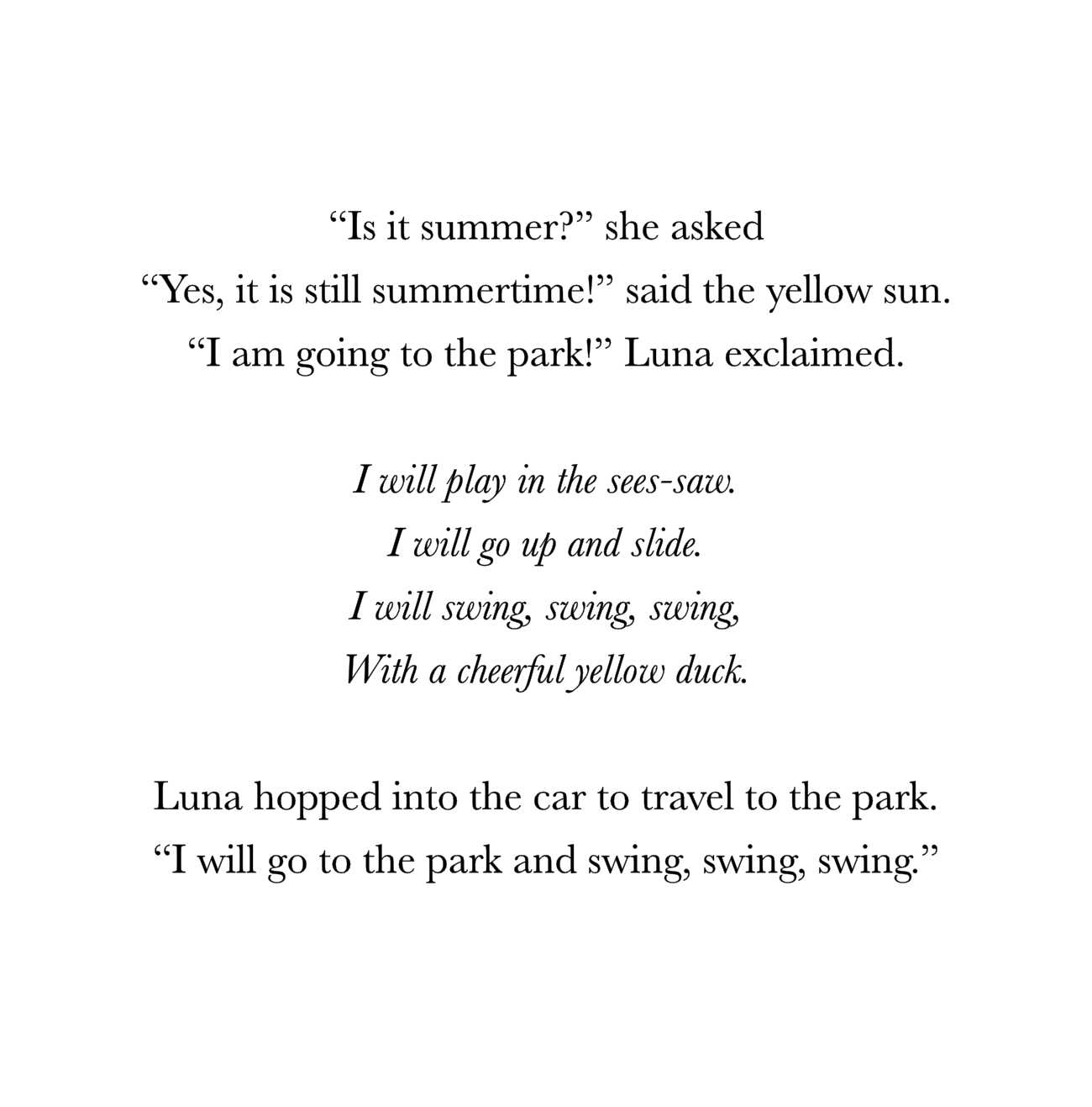 Bedtime Stories Little Lunas Summer Vacation short stories for kids page 19