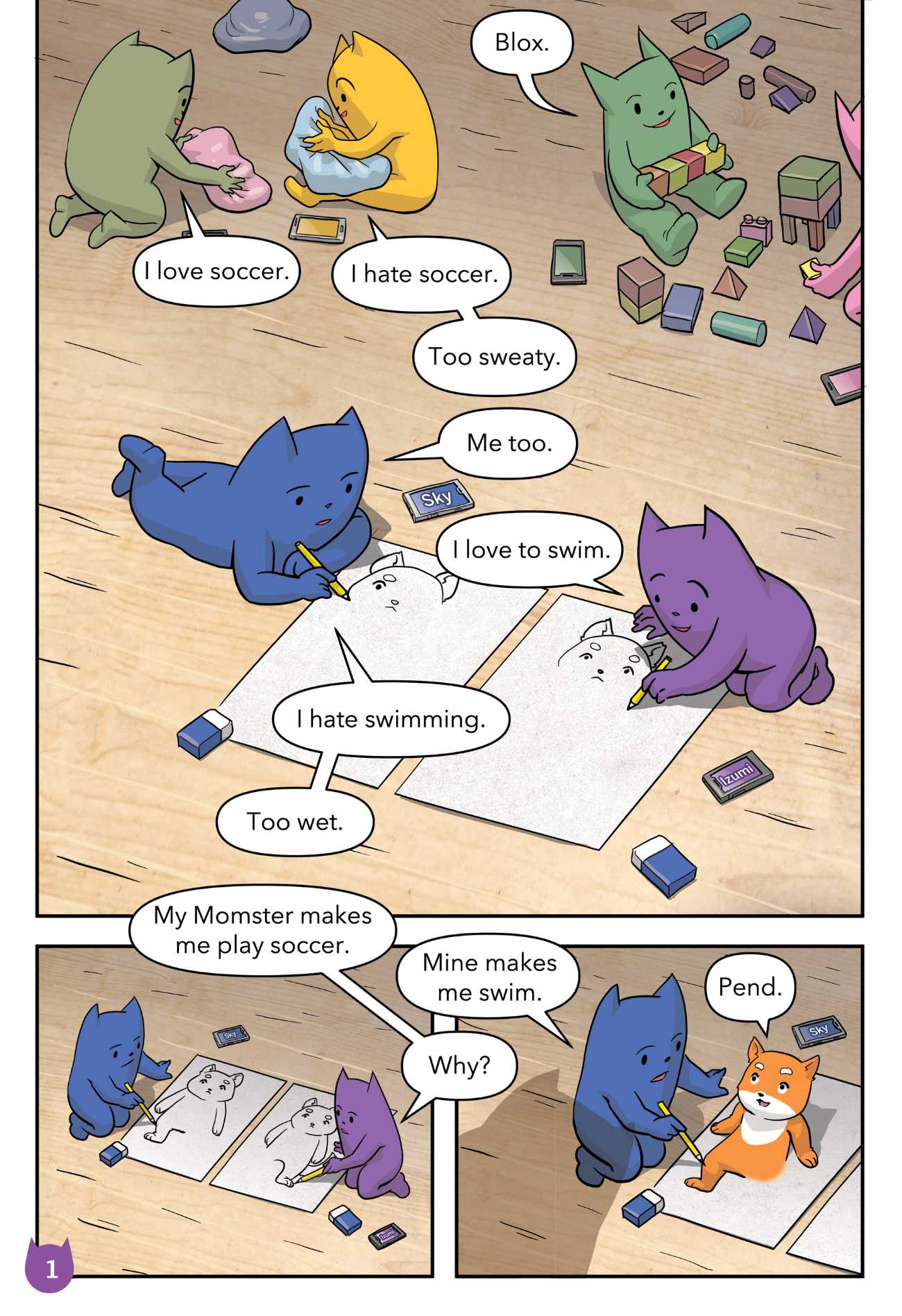 Bedtime Stories Monster Me Newmon Free Comic Books for Kids page 2