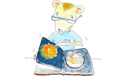 Bedtime stories Mouse Reads a Book free kids books header