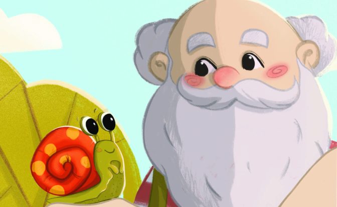 Bedtime stories Santa Snail by Jade Maitre short stories for kids header