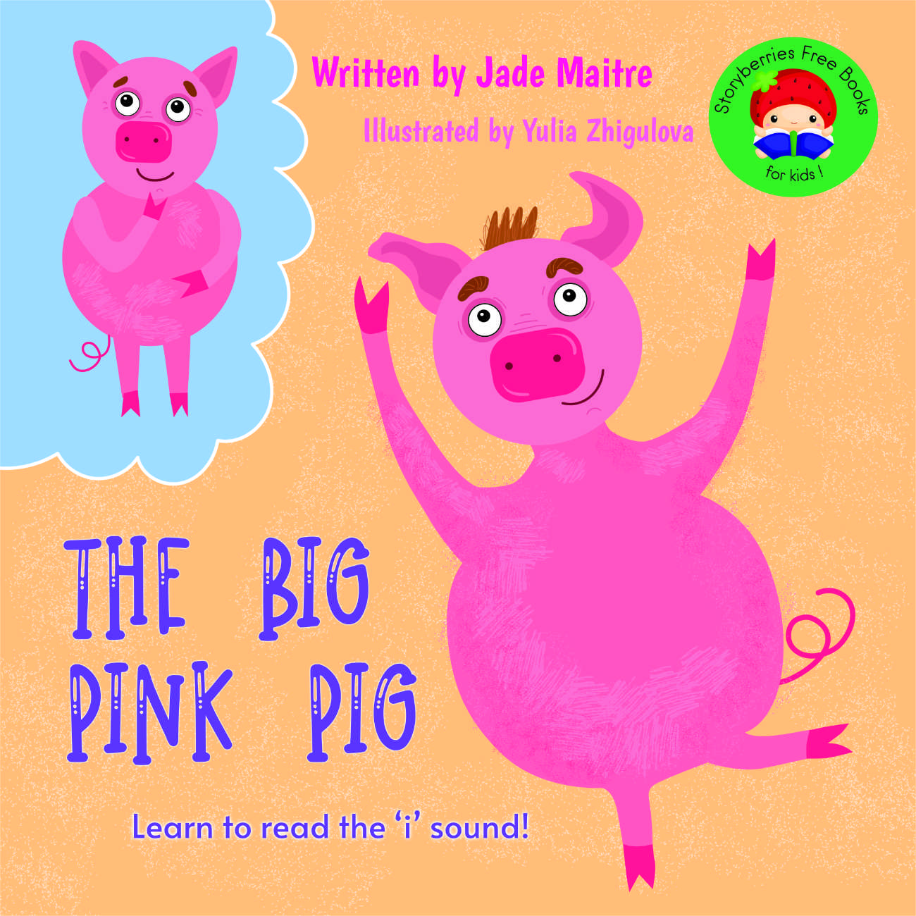 Bedtime stories The Big Pink Pig phonics books for early readers cover