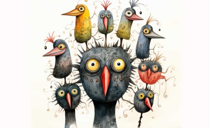 Bedtime stories The Bird With Nine Heads fairy tales for kids