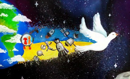 Bedtime Stories Ukrainian Space Hotel by Jade Maitre short stories for kids header