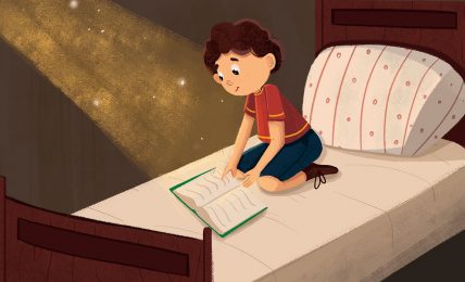 Bedtime story The Little Lie header illustration