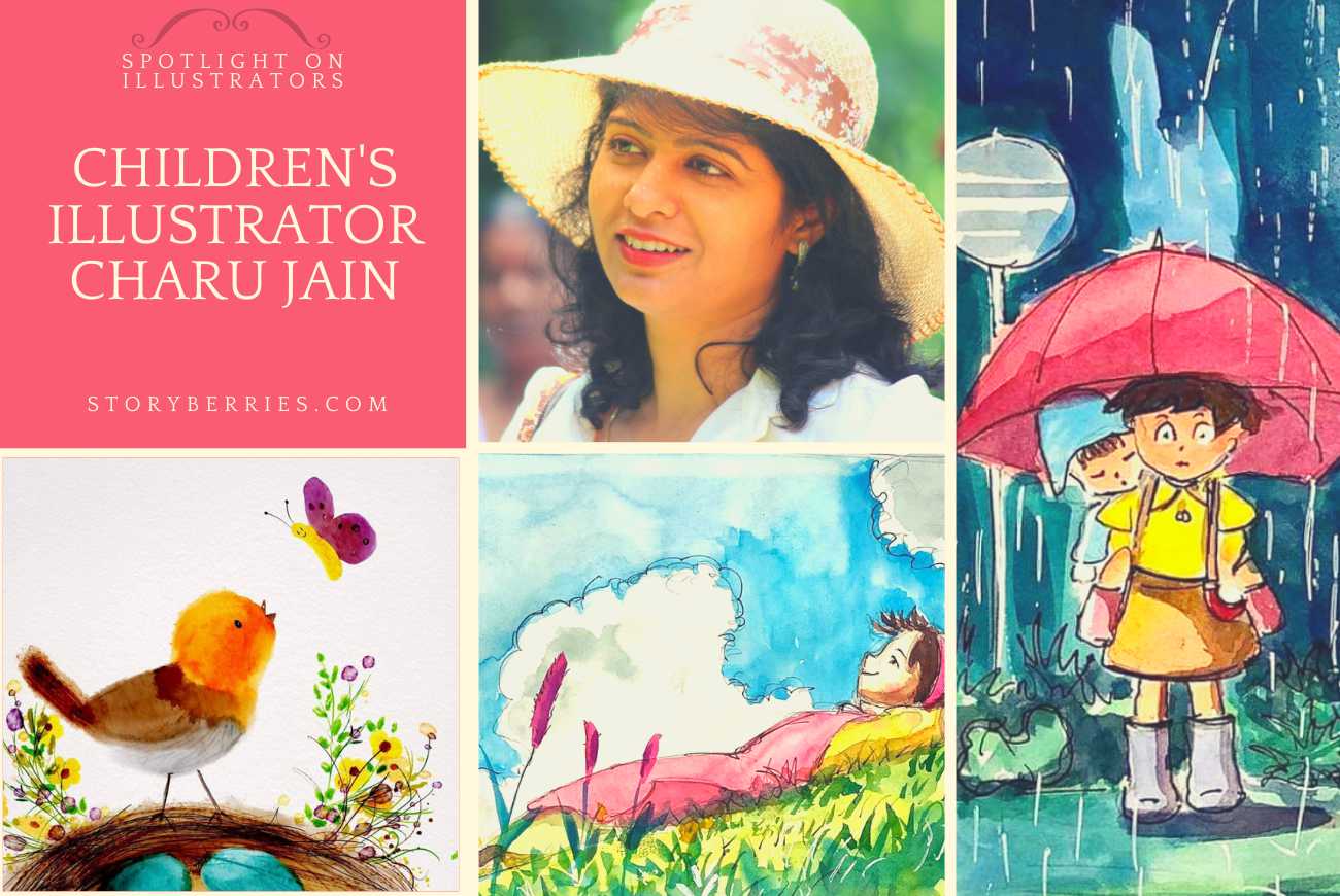 children's illustrator charu jain interview header