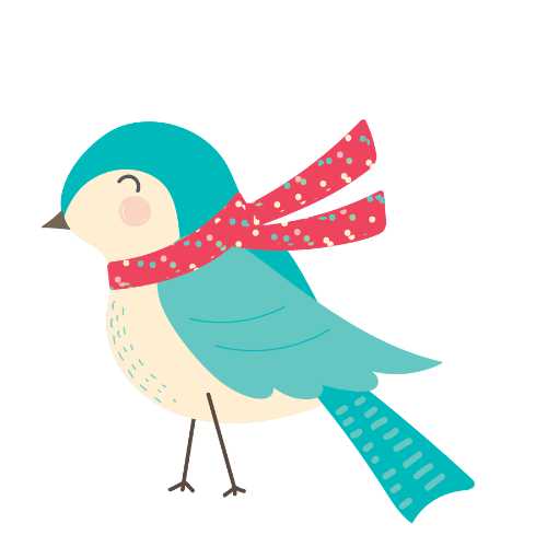 Christmas stories bird illustration