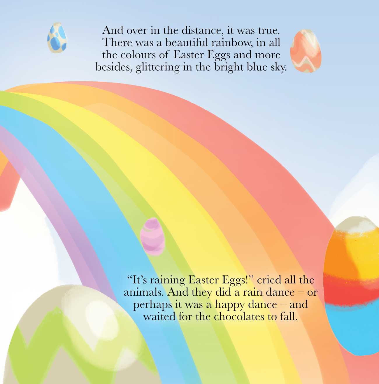 Easter bedtime stories It's Raining Easter Eggs by Jade Maitre short stories for kids page 26