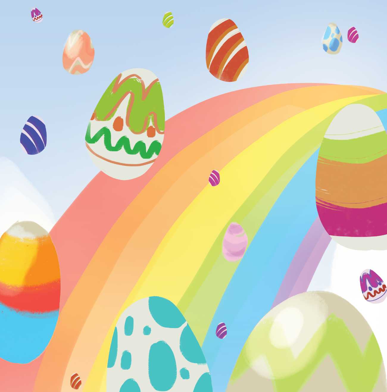 Easter bedtime stories It's Raining Easter Eggs by Jade Maitre short stories for kids page 27