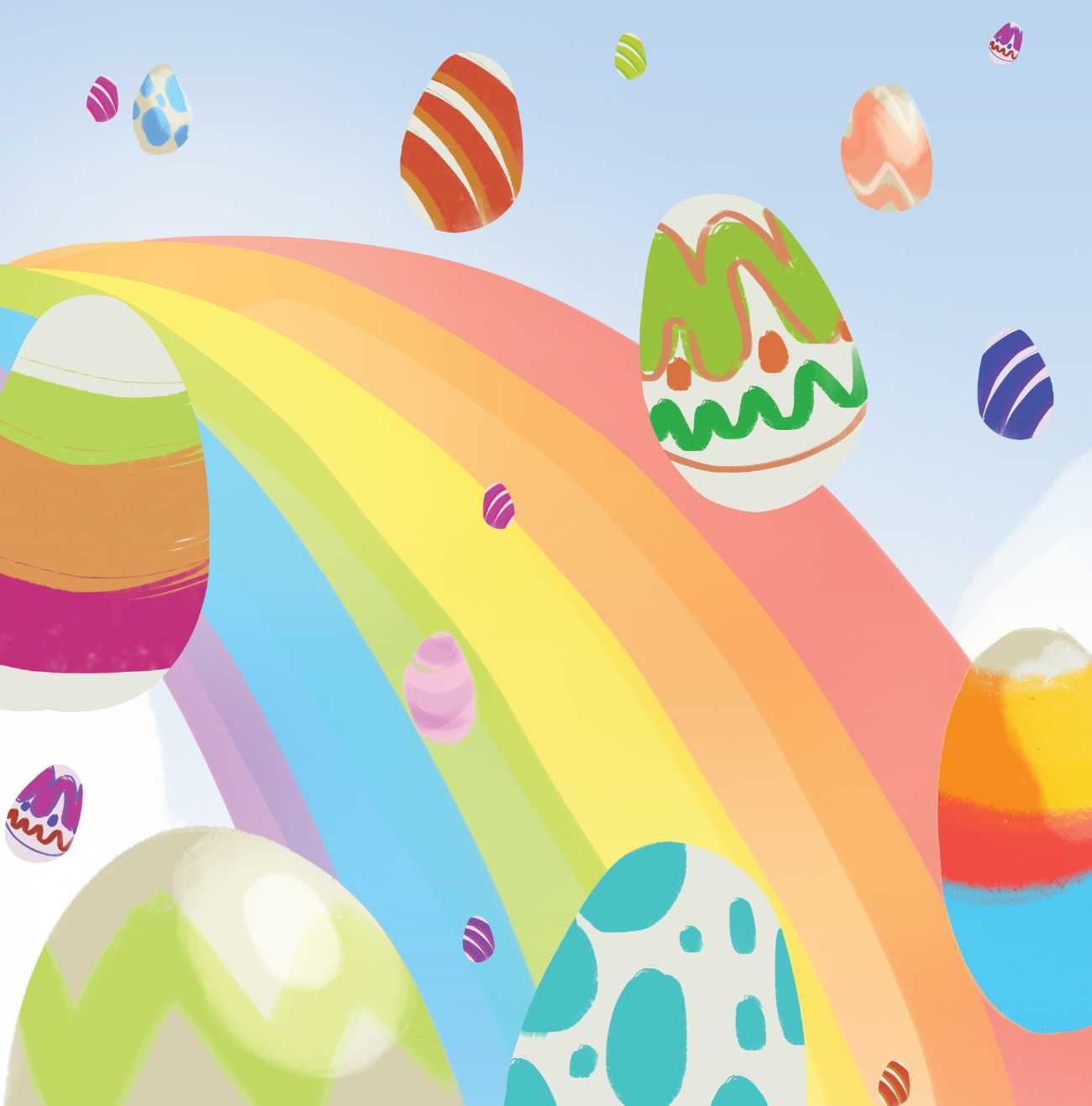 Easter bedtime stories It's Raining Easter Eggs by Jade Maitre short stories for kids page 28