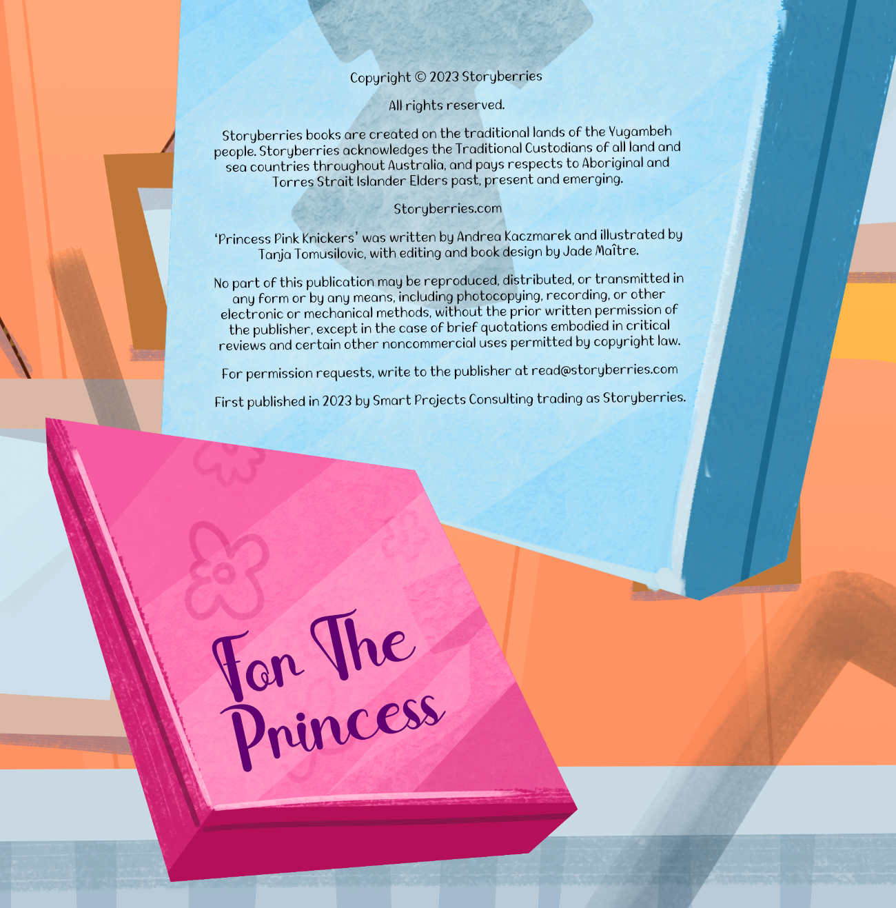 Fairy Tales Princess Pink Knickers funny bedtime stories for kids copyright page