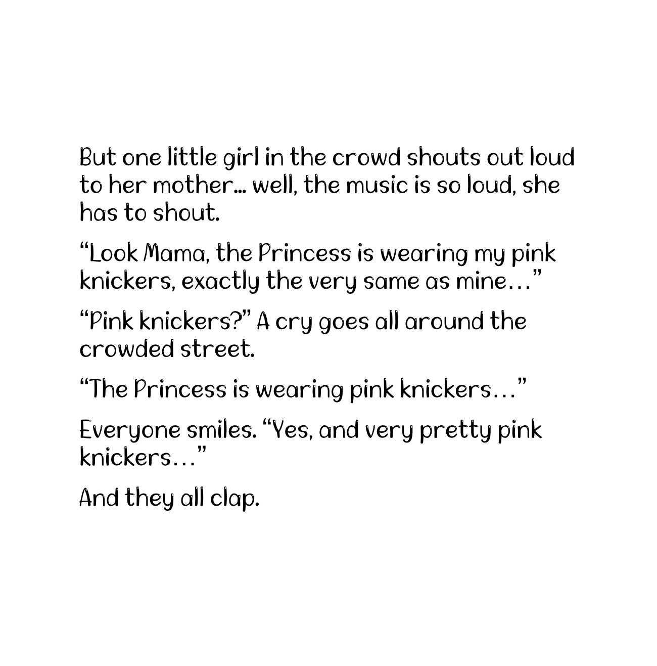 Fairy Tales Princess Pink Knickers funny bedtime stories for kids page 39