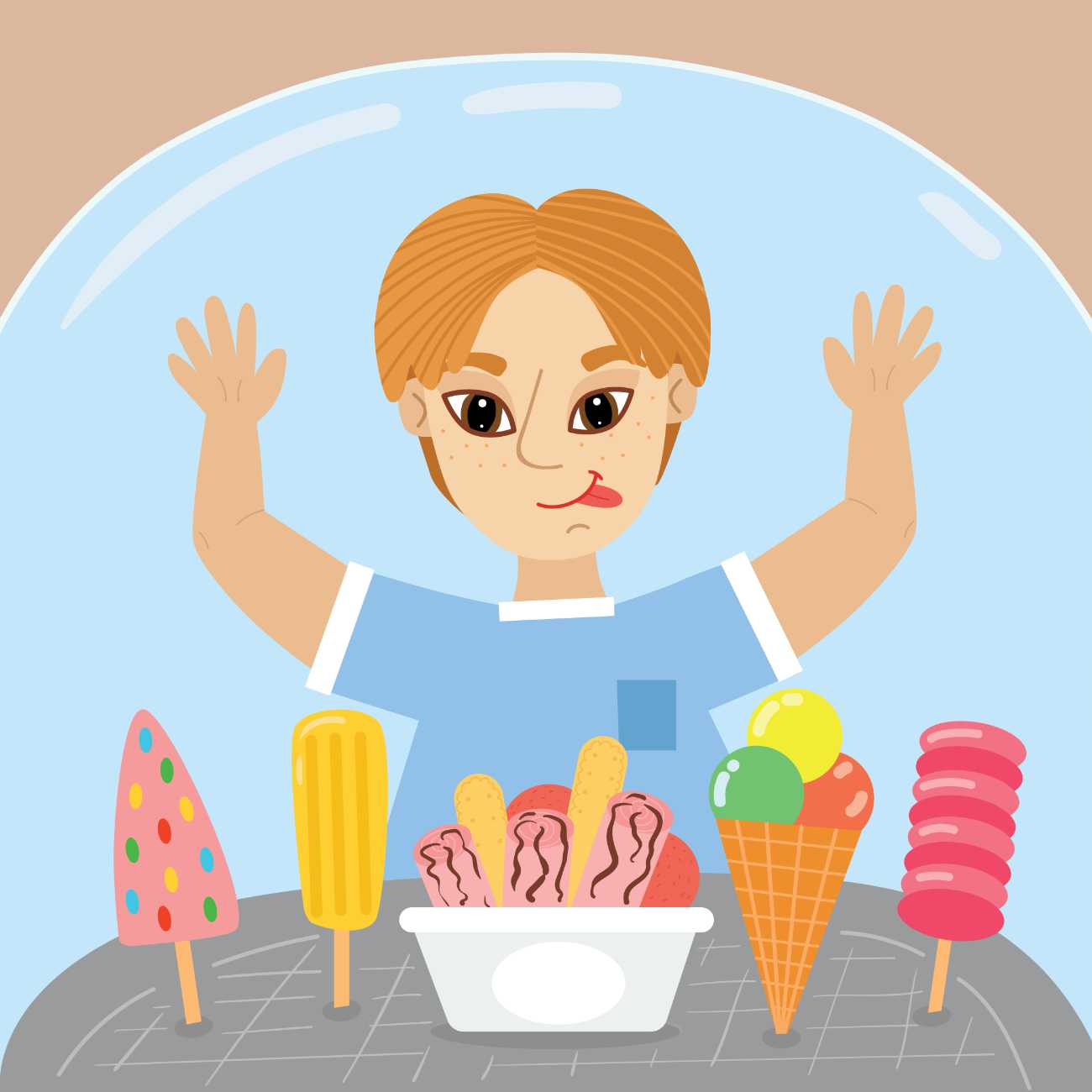 Free learn to read books A Nice Ice Cream phonics books online page 10