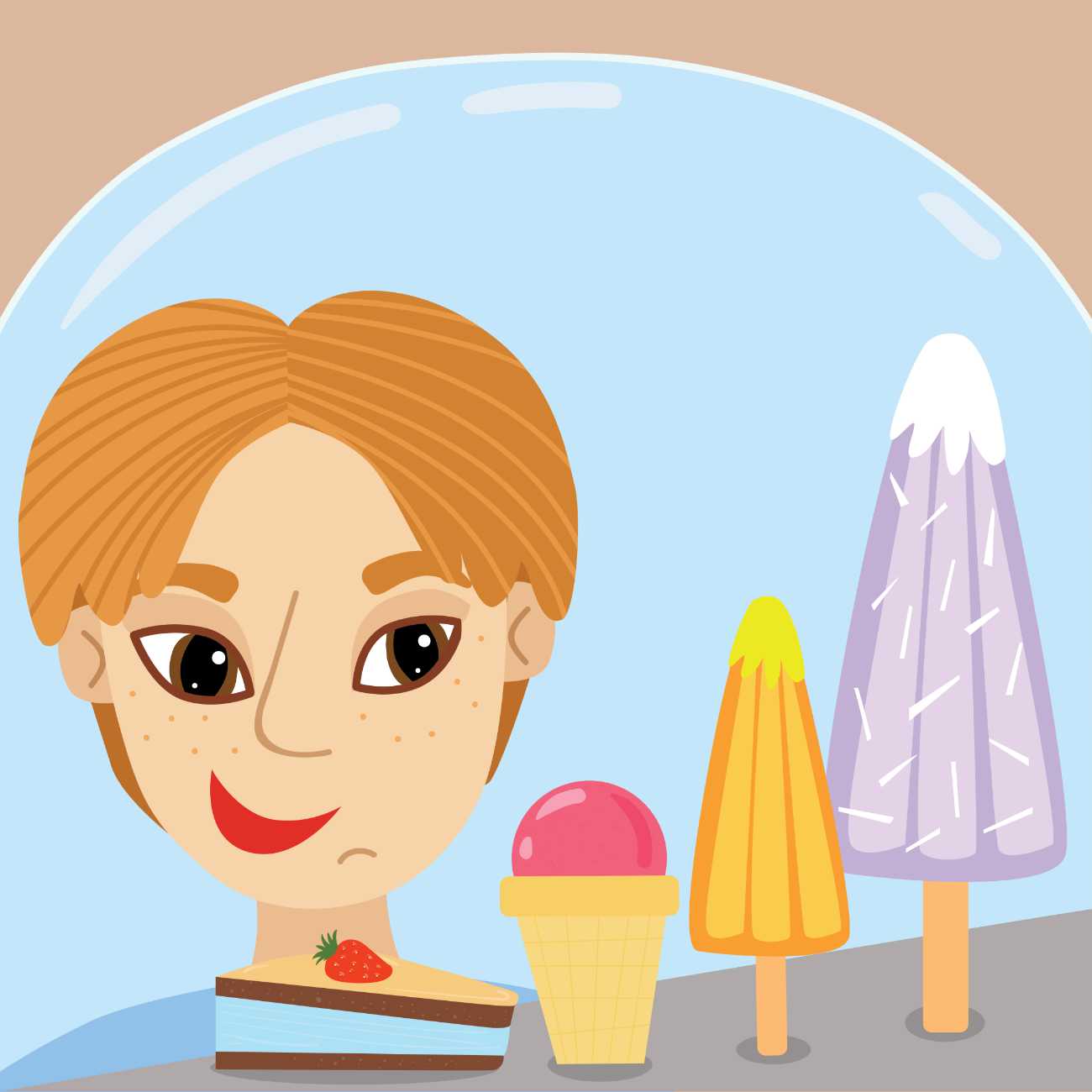 Free learn to read books A Nice Ice Cream phonics books online page 16