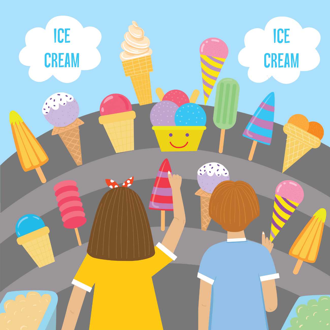 Free learn to read books A Nice Ice Cream phonics books online page 7