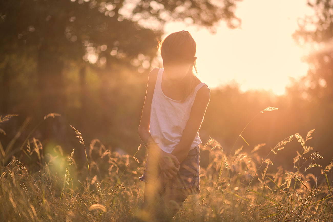 Image of girl at sunset for parenting article Identifying Mental Health Problems in Children