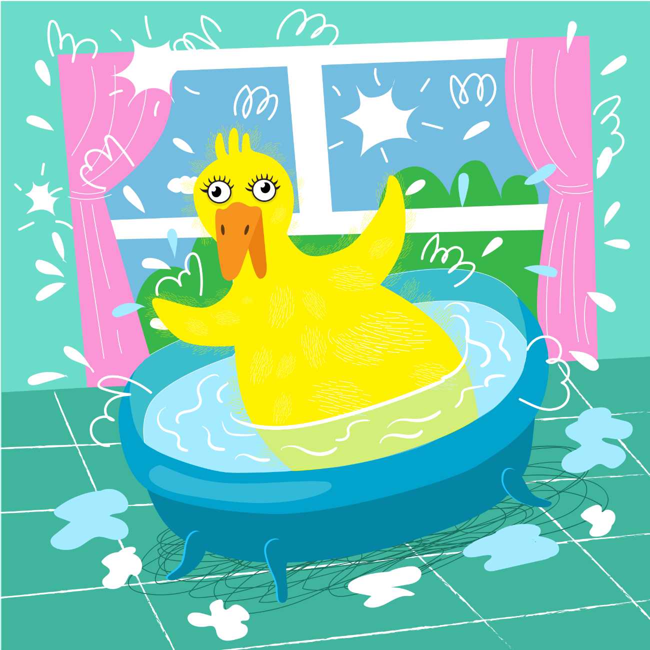 Learn to Read Phonics Books Fluffy Duck In The Tub free books online page 10