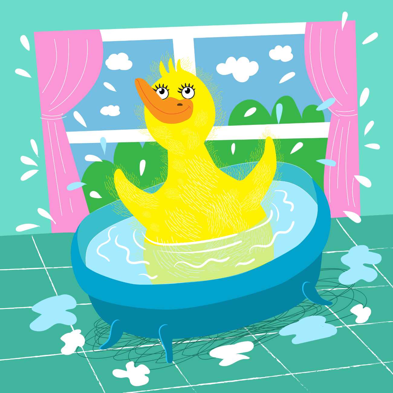 Learn to Read Phonics Books Fluffy Duck In The Tub free books online page 9