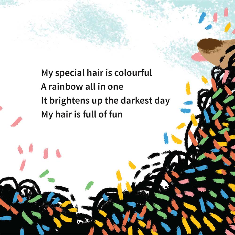 Free illustrated children's picture book My Special Hair - page 21