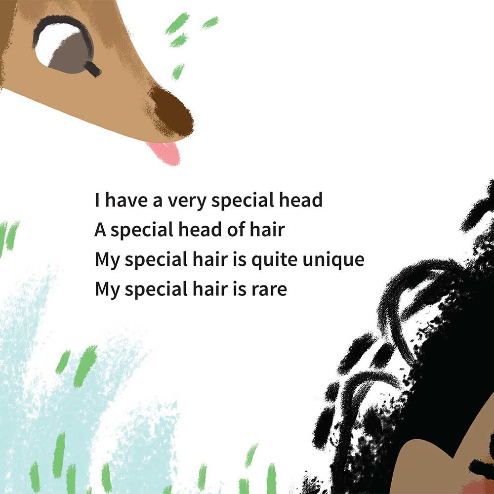 Free illustrated children's picture book My Special Hair - page 2