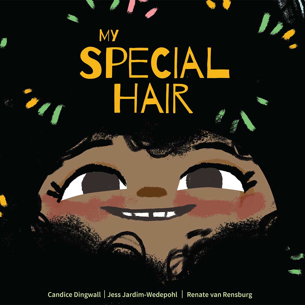 Cover illustration for free children's picture book My Special hair