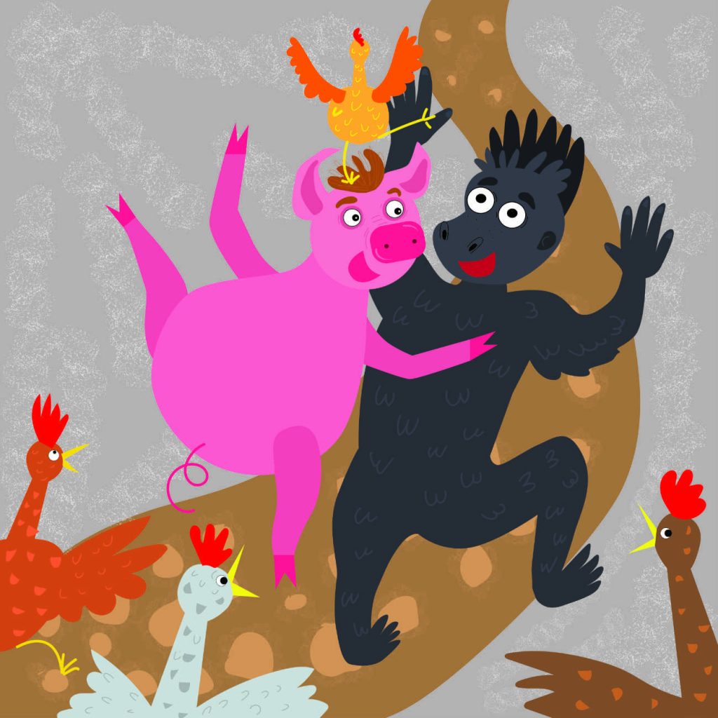 The Big Pink Pig - Free Phonics Readers bedtime story by Jade Maitre page 19