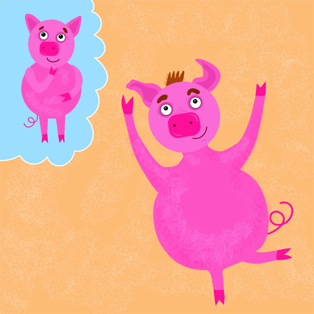 The Big Pink Pig - Free Phonics Readers bedtime story by Jade Maitre page 2