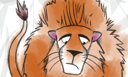 Free Bedtime Stories - The Lion Who Wouldn't Try - header illustration