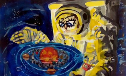 Bedtime stories Ukrainian Space Hotel by Jade Maitre short stories for kids header 2