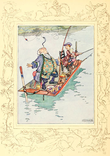 Original children's illustration of You Are Old Father William from Alice in Wonderland 