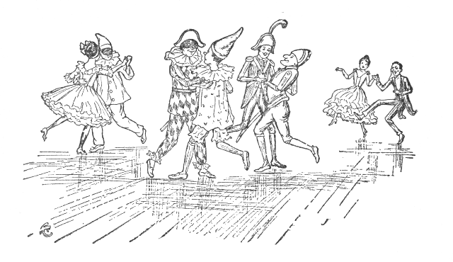 Bedtime Stories Pinocchio the Original Storybook illustration of dancing puppets chapter 10